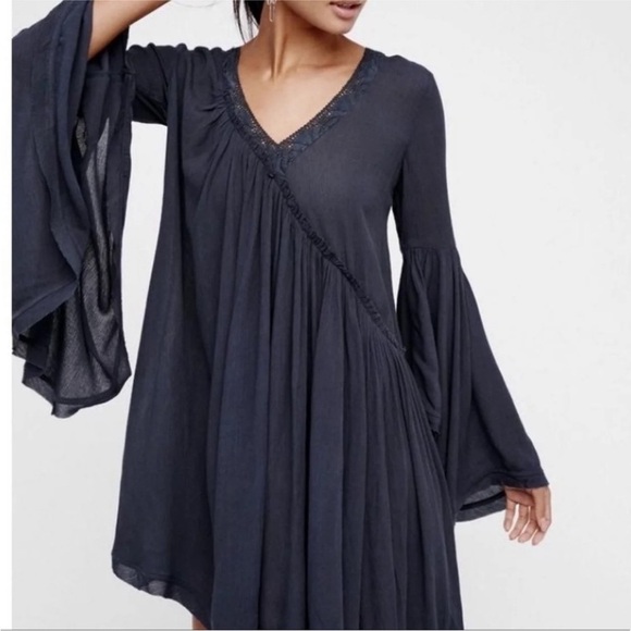FREE PEOPLE Smoky Blue Asymmetrical
Fairy Dress - Picture 1 of 7